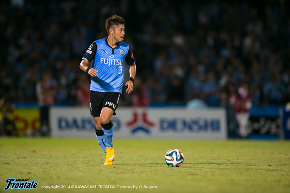 DF3/田中裕介選手 DF3/田中裕介選手