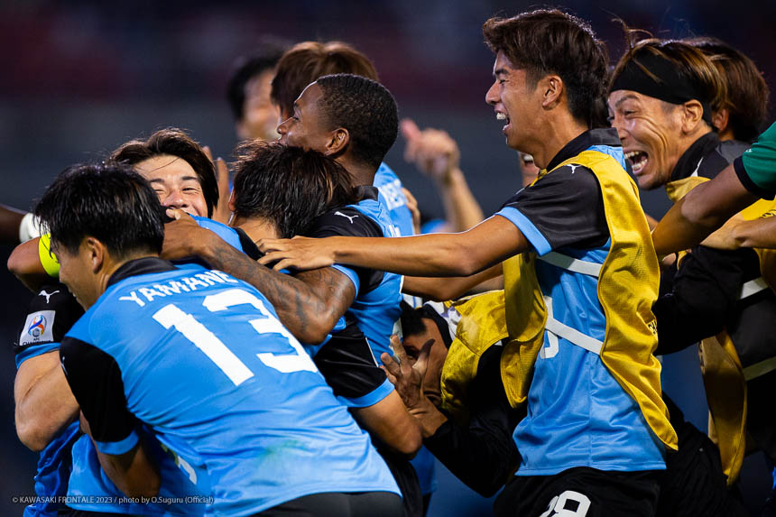 後半終了間際の決勝ゴール! 後半終了間際の決勝ゴール!