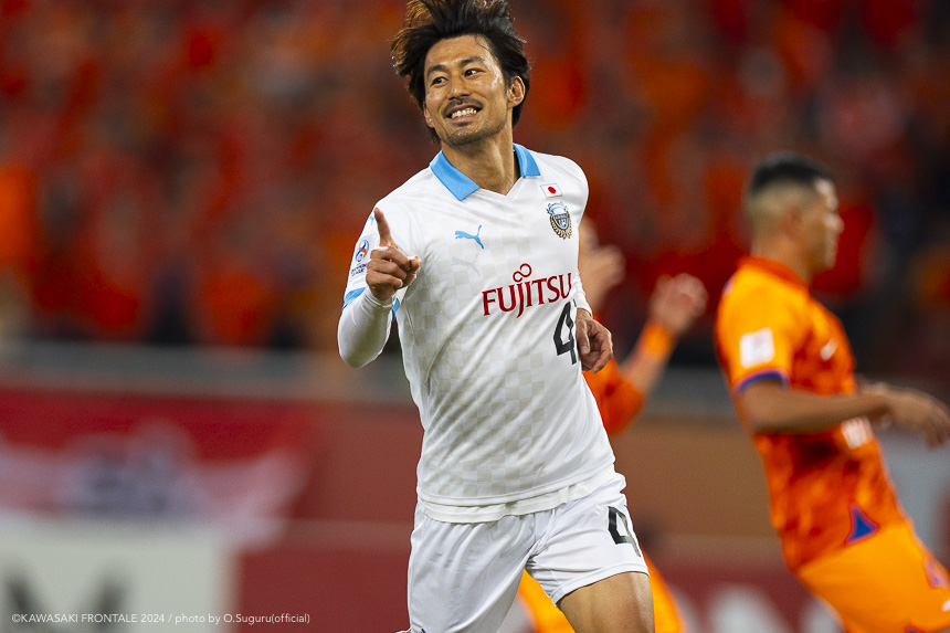 後半79分には、家長選手のゴールで3-1に! 後半79分には、家長選手のゴールで3-1に!
