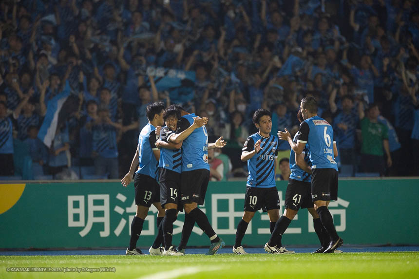 後半56分、脇坂選手の先制ゴール! 後半56分、脇坂選手の先制ゴール!