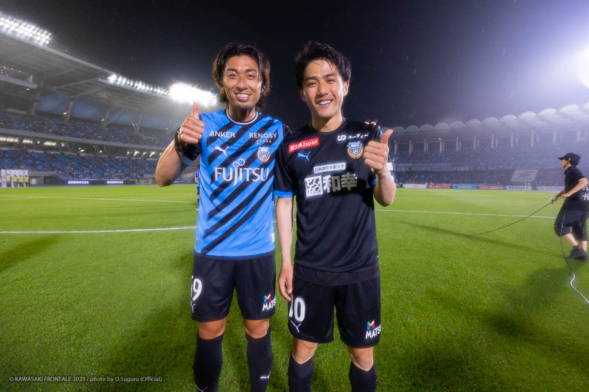 MF49 /小塚 和季選手、MF10 / 大島 僚太選手 MF49 /小塚 和季選手、MF10 / 大島 僚太選手