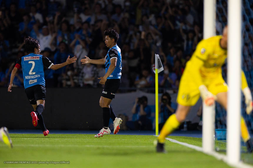 待望の先制ゴール 待望の先制ゴール