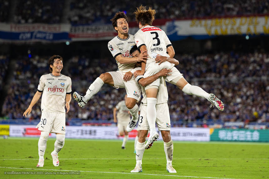アディショナルタイム残り1分に勝ち越し弾! アディショナルタイム残り1分に勝ち越し弾!