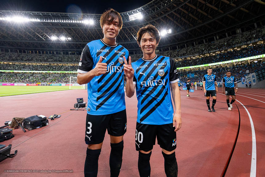 DF3 / 大南 拓磨選手、MF30 / 瀬川 祐輔選手 DF3 / 大南 拓磨選手、MF30 / 瀬川 祐輔選手
