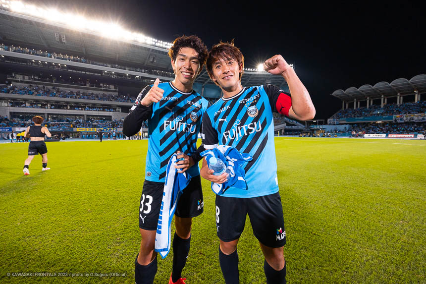 絶妙な角度からのシュートを決めたFW33 / 宮代 大聖選手 絶妙な角度からのシュートを決めたFW33 / 宮代 大聖選手