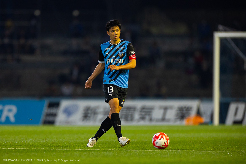 DF13/山根 視来選手 DF13/山根 視来選手